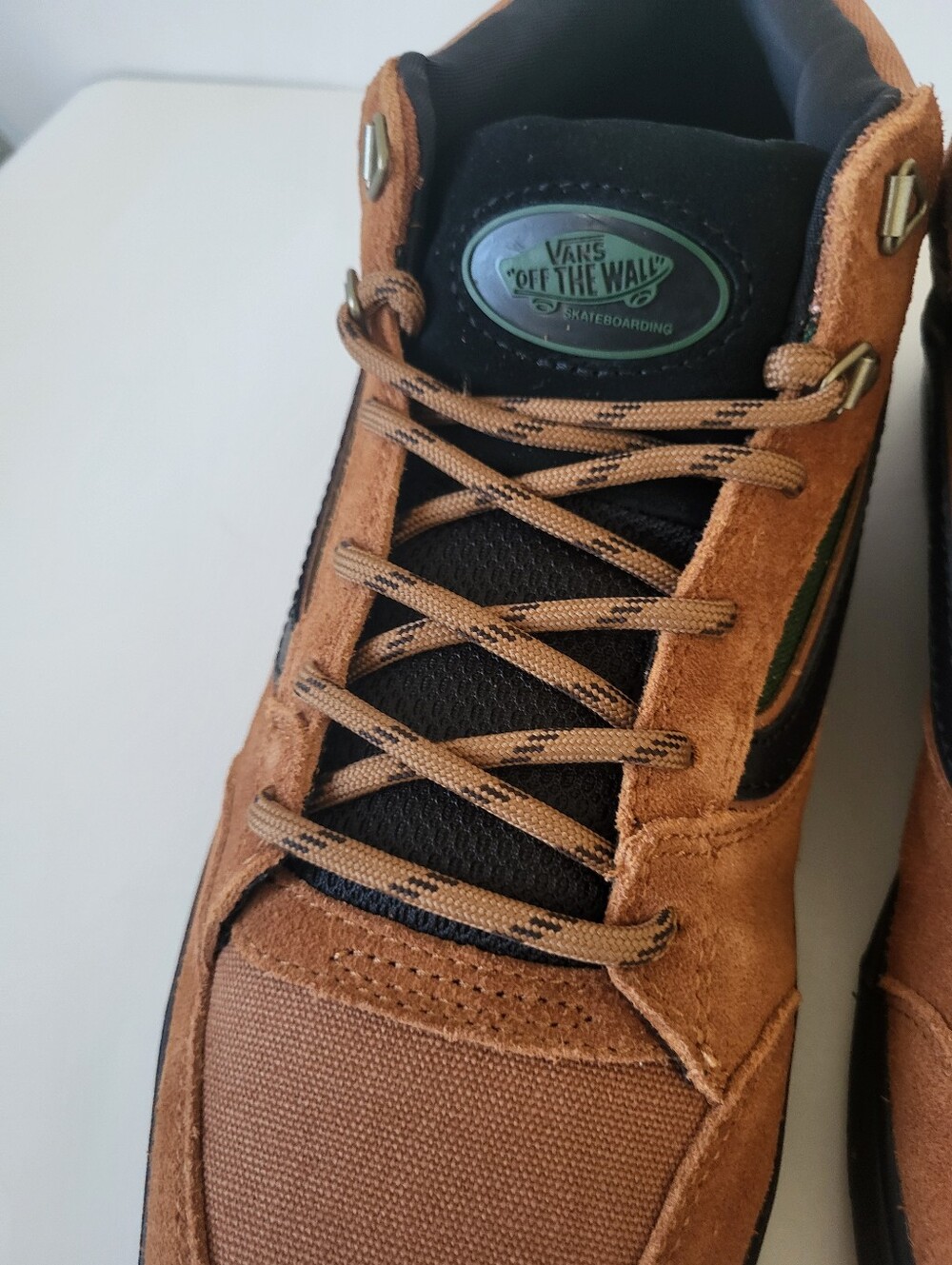 Vans Skate Zahba Mid Brown Suede Mens Size 12 - Picture 8 of 14